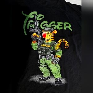 Black Green Relentless Defender "Trigger"‎ T Shirt 2XL